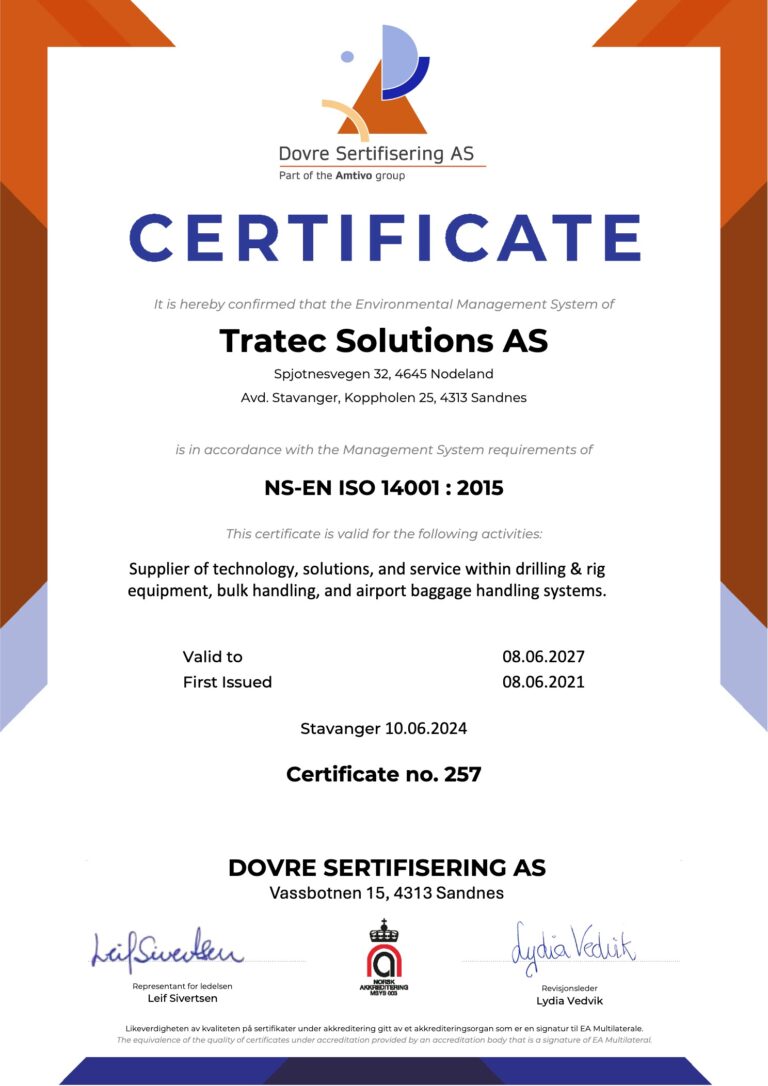 Tratec Solutions ISO