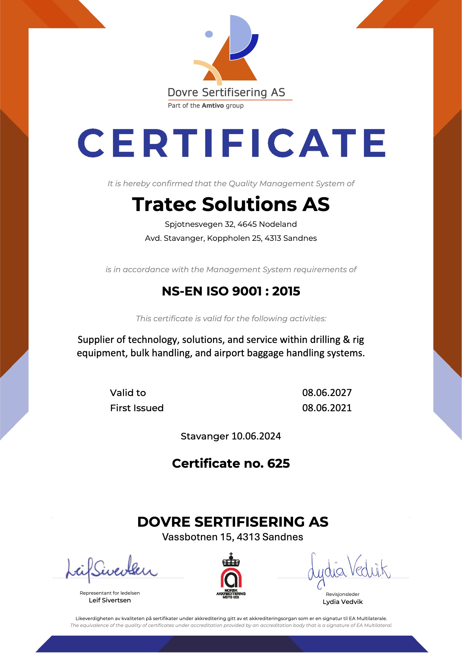 Tratec Solutions ISO